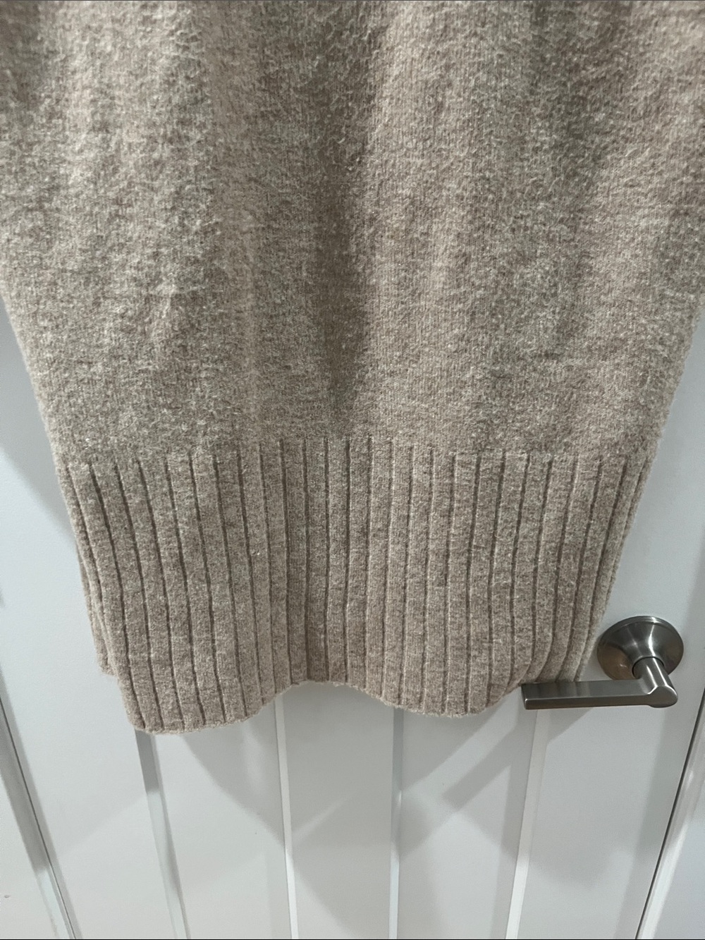Cyrus XS Cozy Open-Front Long Cardigan Sweater Beige Wool Blend - Picture 14 of 14